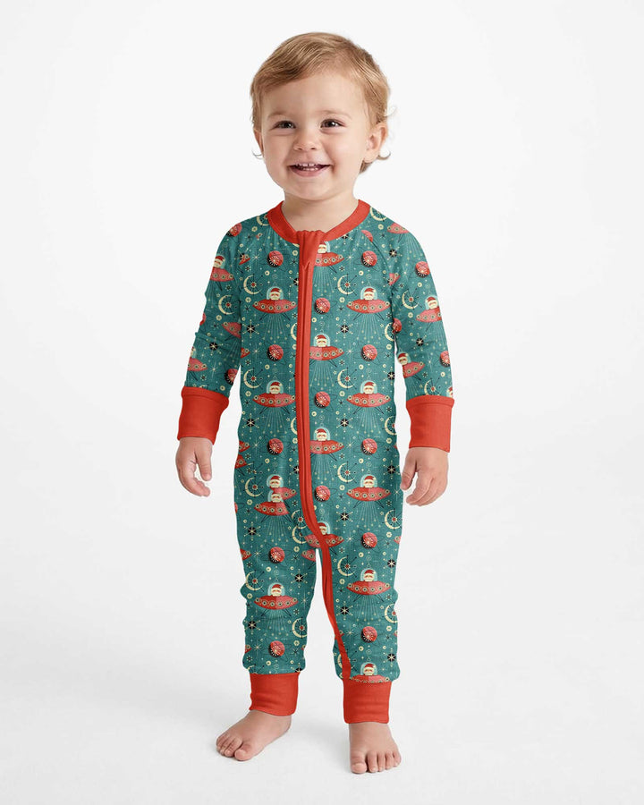 Atomic Santas in Space Bamboo Convertible Zippy