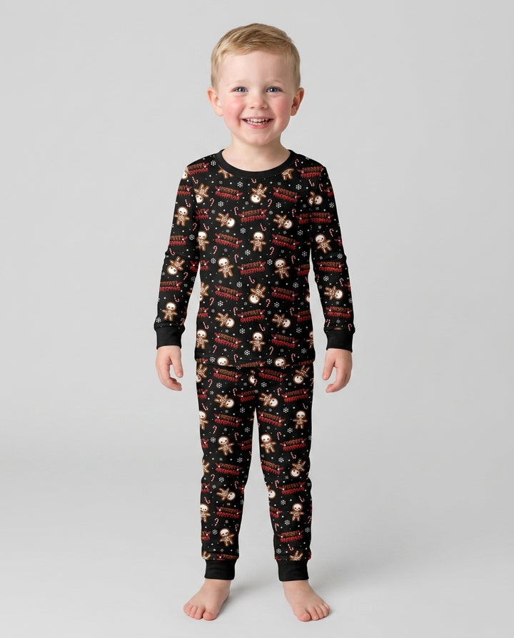 Merry Creepmas Cookies Bamboo Two Piece Long Sleeve Pajama Set