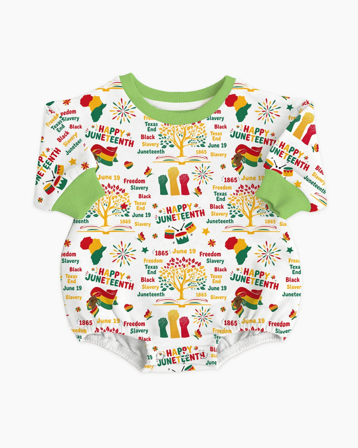 Happy Juneteenth Bamboo Bubble Romper