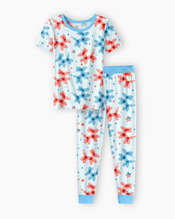 Zweiteiliges, kurzärmliges Pyjama-Set mit Marienkäfern
