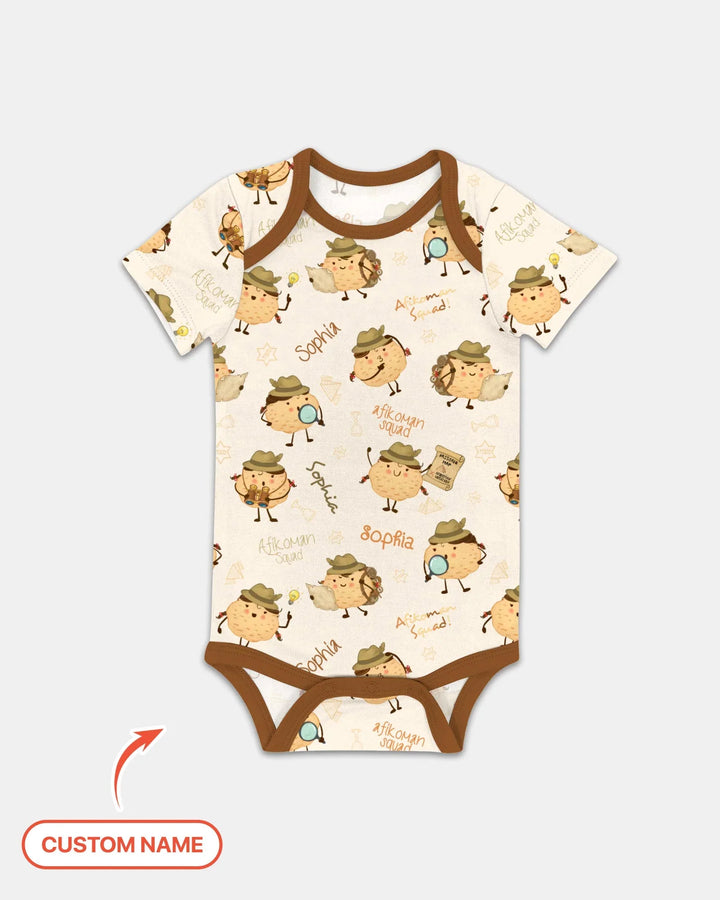 Gerippte Babykleidung mit individuellem Foto - Weich &amp; Skizzenhaft