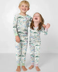 Whimsical Psalms 23 Map Bamboo Two Piece Long Sleeve Pajama Set