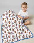Hot Dog Patriotic Bamboo Blanket