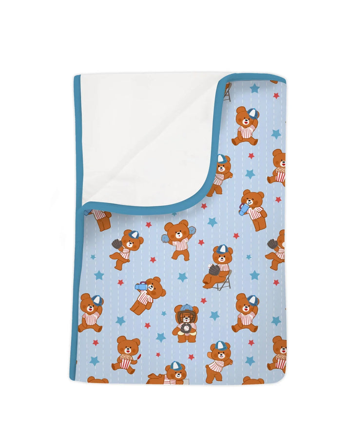 Born To Play Baseball Bamboo Blanket