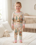 A Starry Holy Night Mommy & Me Matching Bamboo Two Piece Long Sleeve Pajama Set