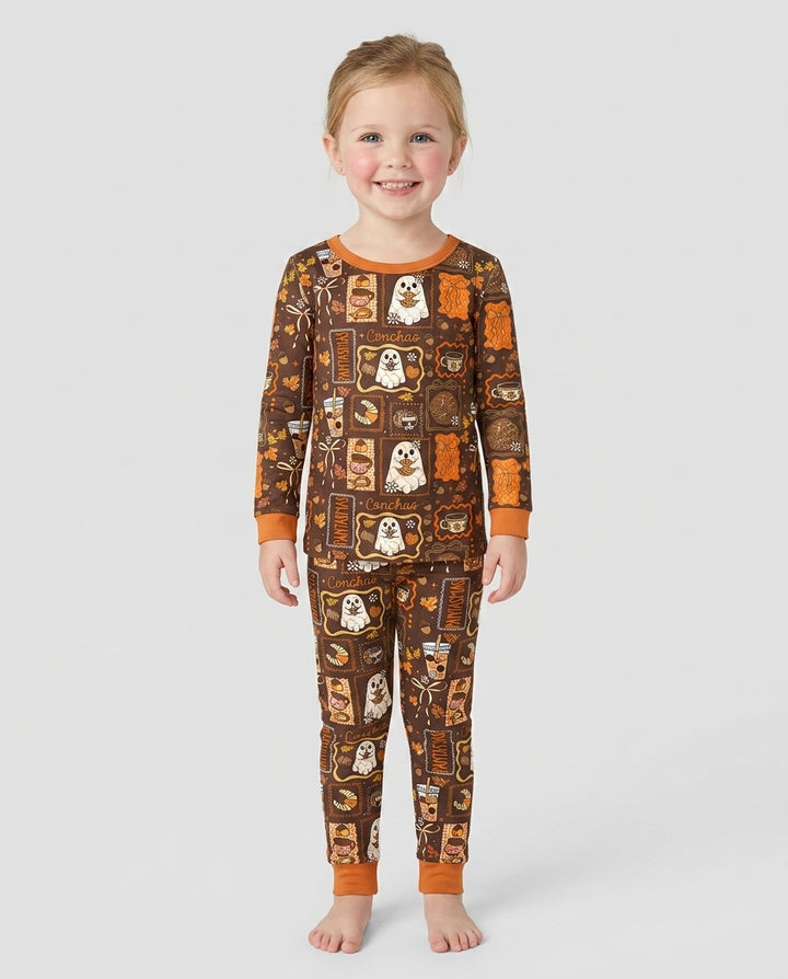 Fall Conchas Bamboo Two Piece Long Sleeve Pajama Set