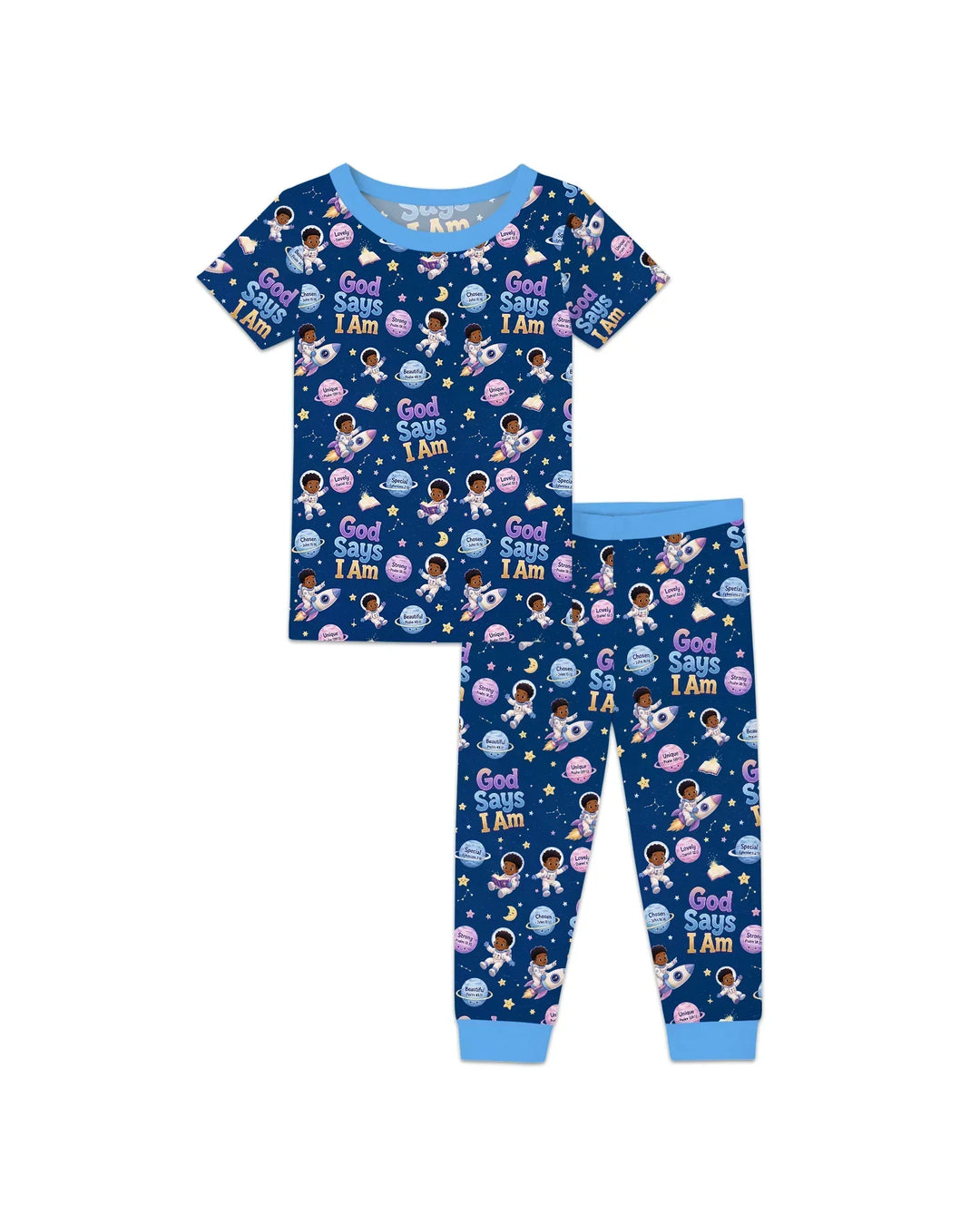 Zweiteiliges, kurzärmliges Pyjama-Set mit Marienkäfern