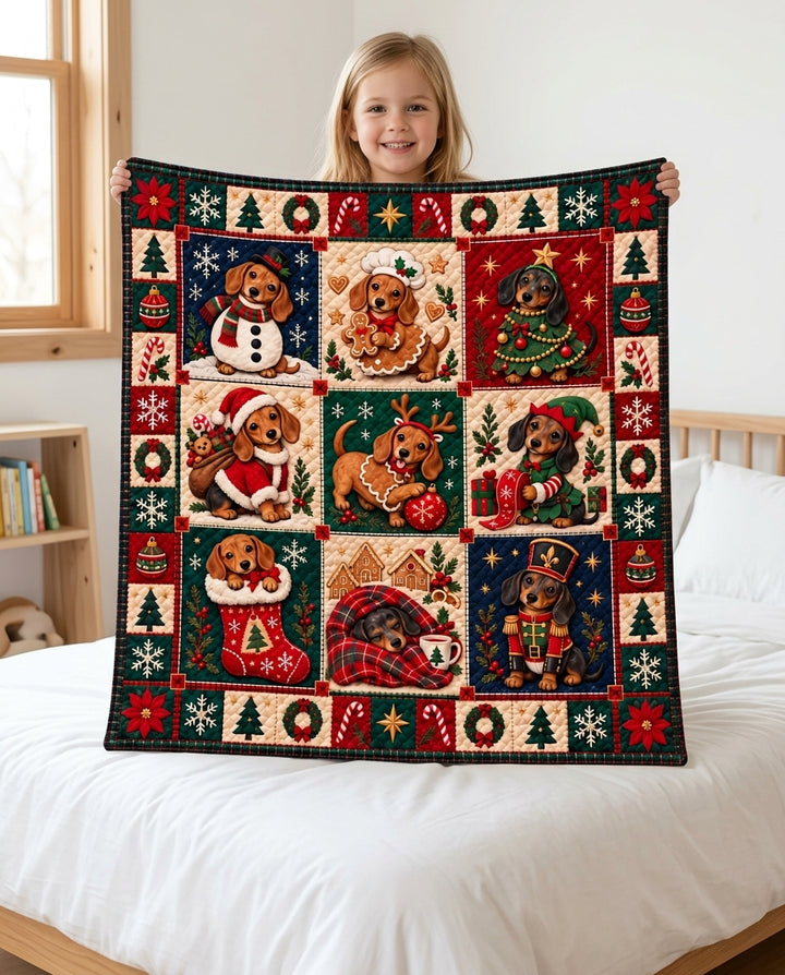 Patchwork Holiday Bamboo Blanket