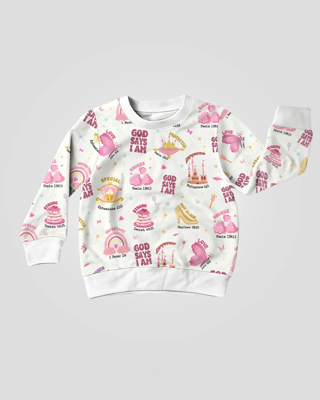 God Says I Am Girl Bambus-Rundhals-Sweatshirt