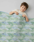 Wandering Geese Family Matching Bamboo Blanket