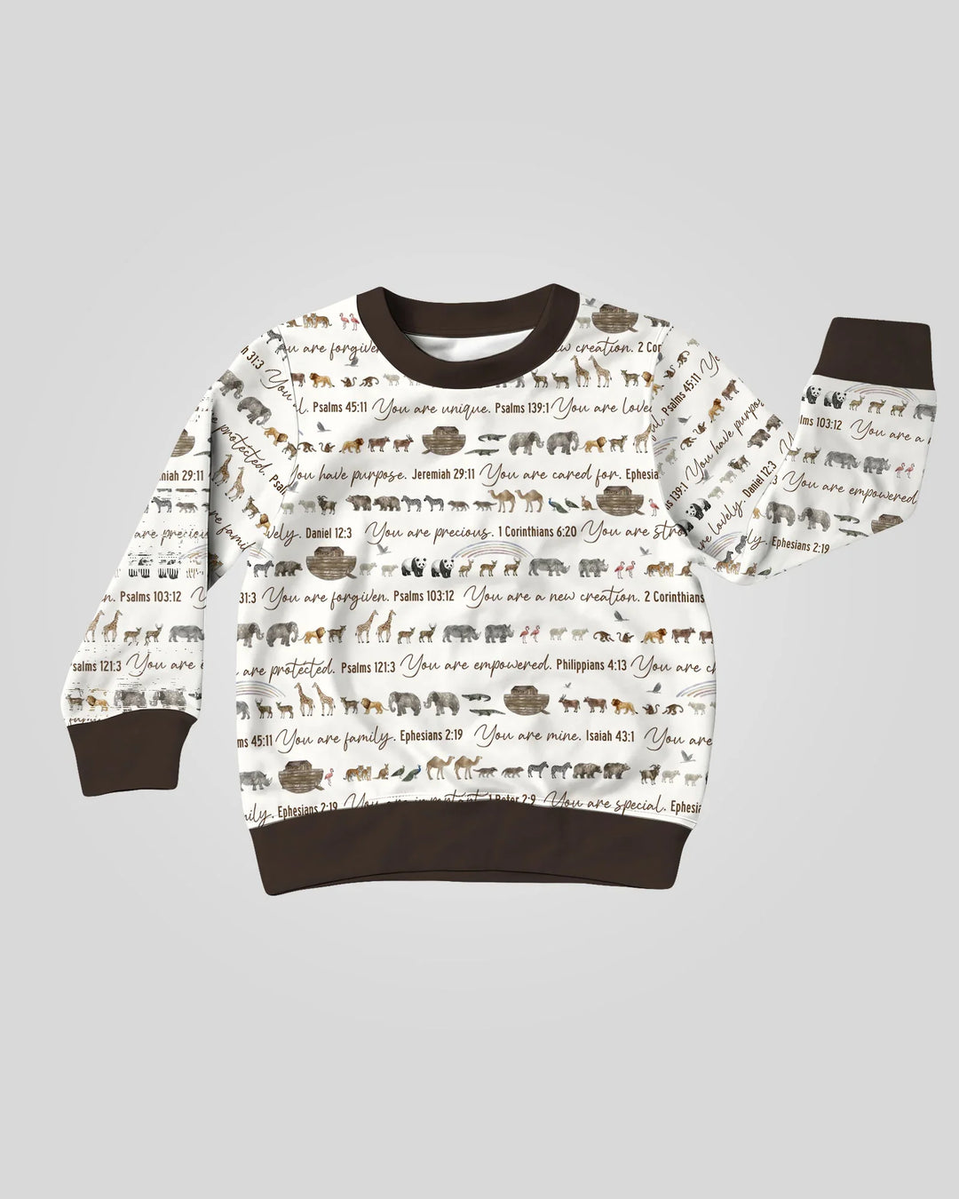 Biblische Arche Noah Bambus-Rundhals-Sweatshirt
