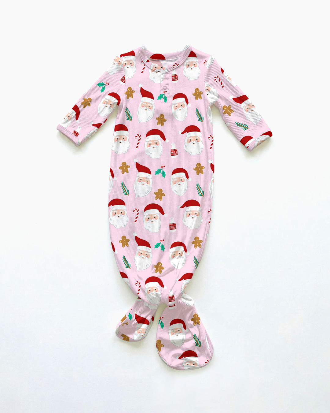 Christmas Sweet Santa Bamboo Knot Gown
