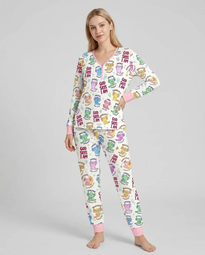 Vorlage Bambus Damen Pyjama Set