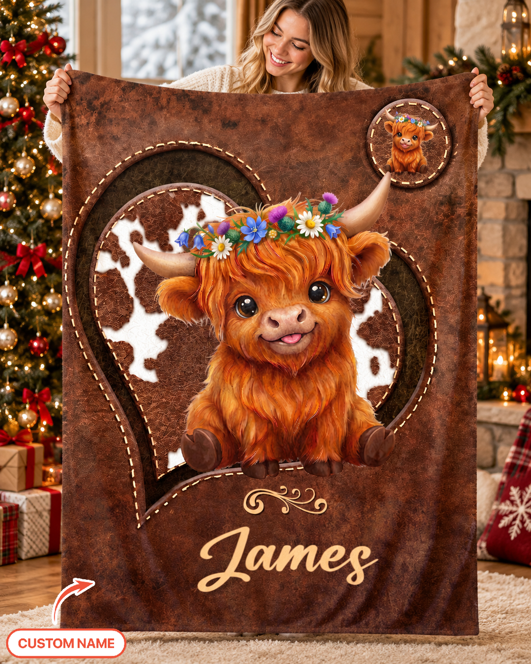 Little Moo Cuddles Bamboo Blanket