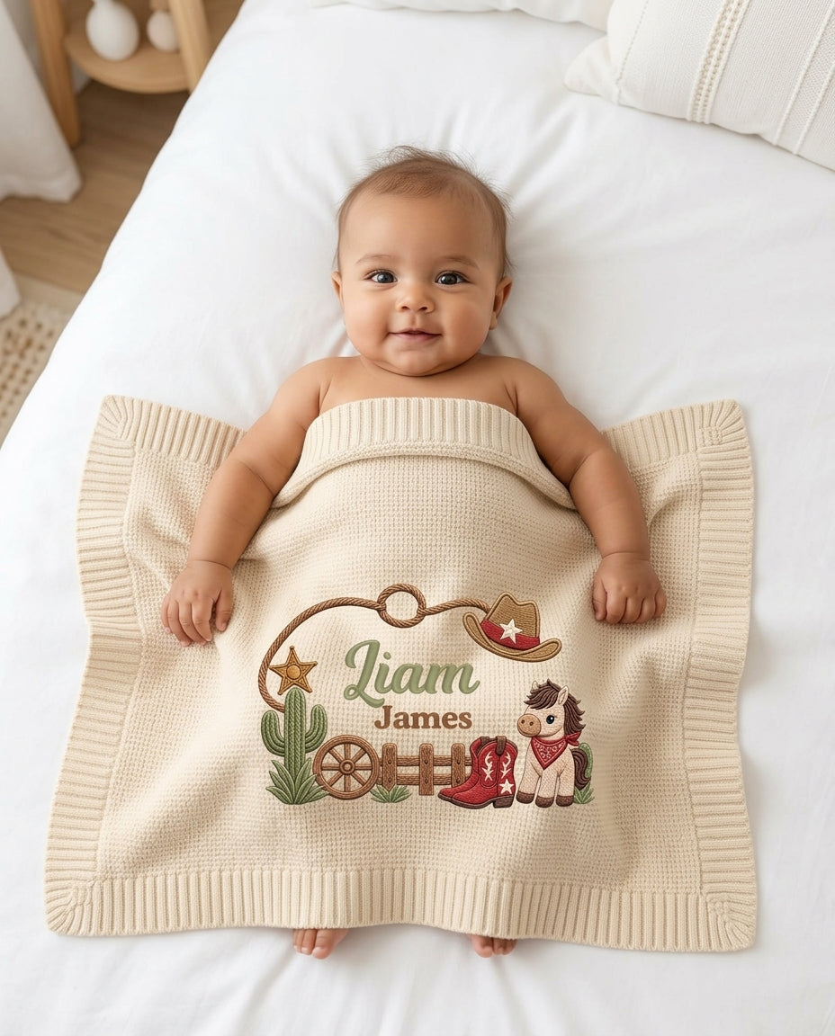 Cow Baby Cotton Blanket