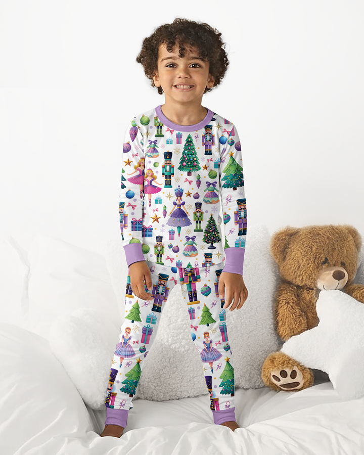 Nutcracker Wonderland Bamboo Two Piece Long Sleeve Pajama Set