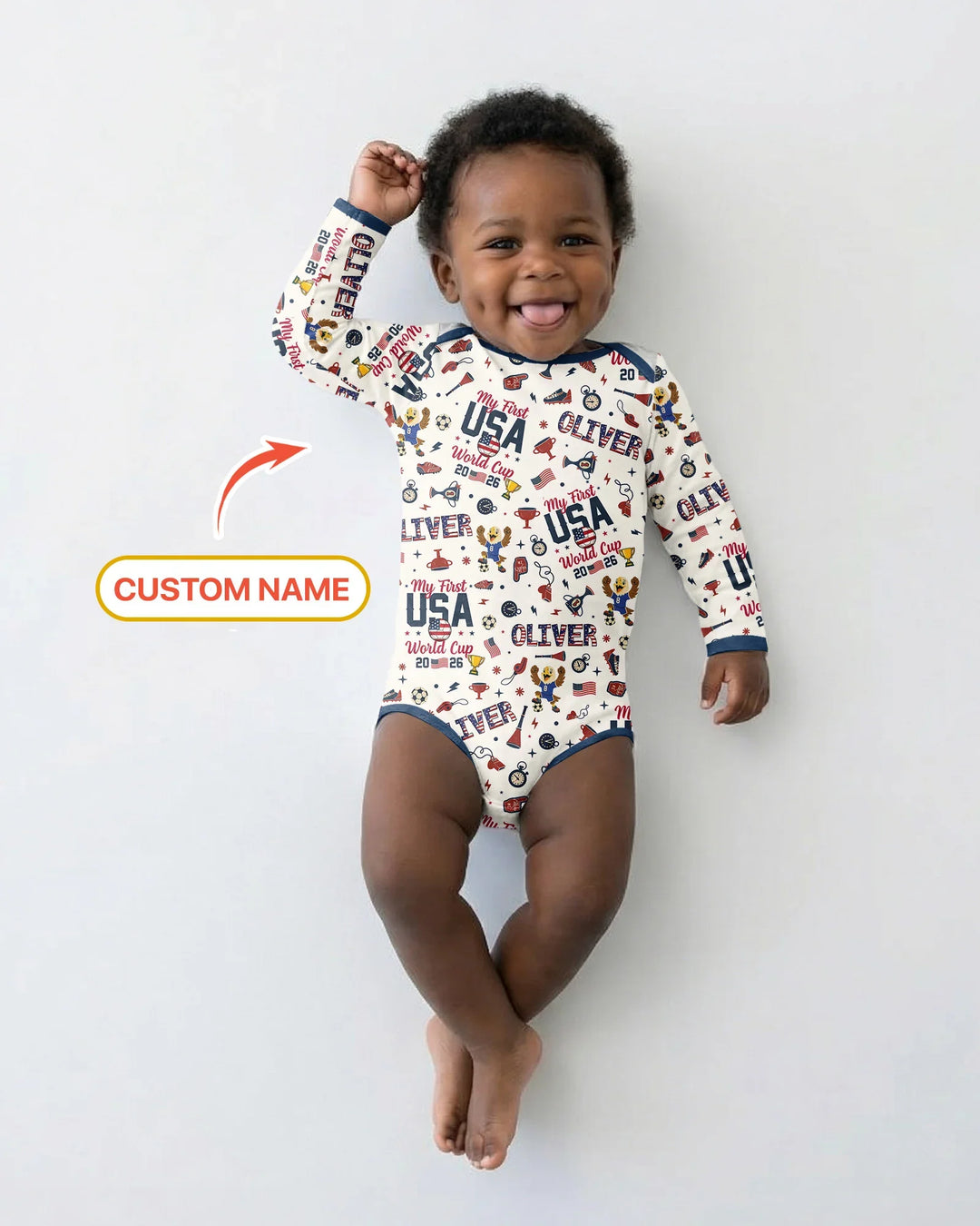 My First Soccer Cup 2026 Bamboo Bodysuit