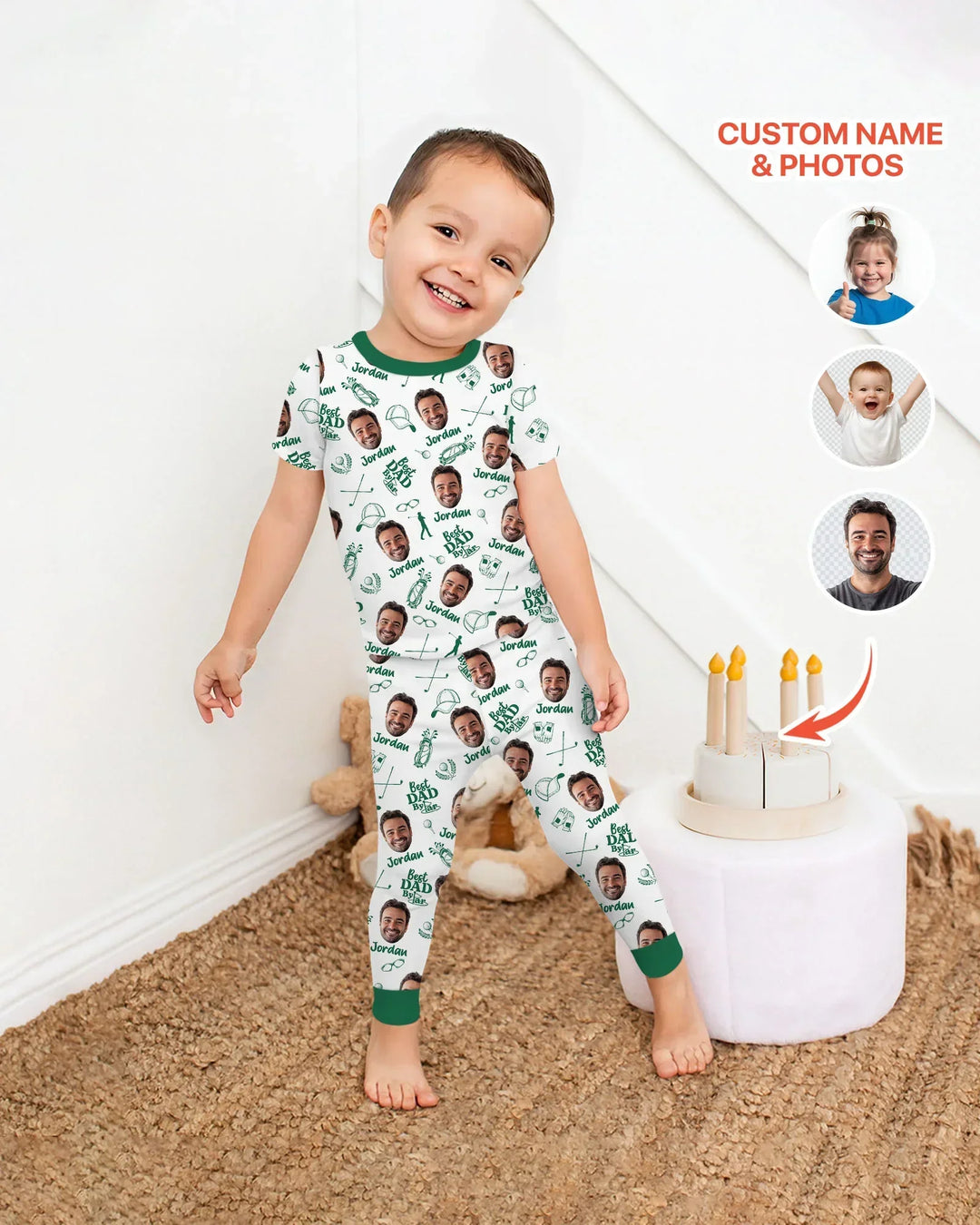 Zweiteiliges, kurzärmliges Pyjama-Set mit Marienkäfern