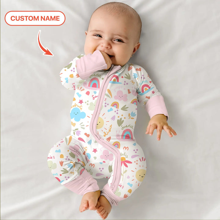 Gerippte Babykleidung mit individuellem Foto - Weich &amp; Skizzenhaft
