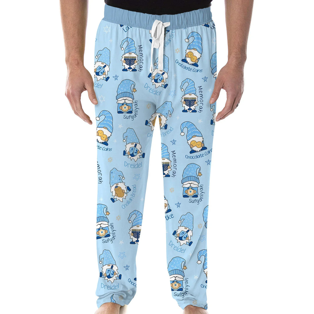 Happy Hanukkah Matching Family Men's Pajama Set , Happy Hanukkah Matching Family Men's Pajama Set - Only Shirt / XS