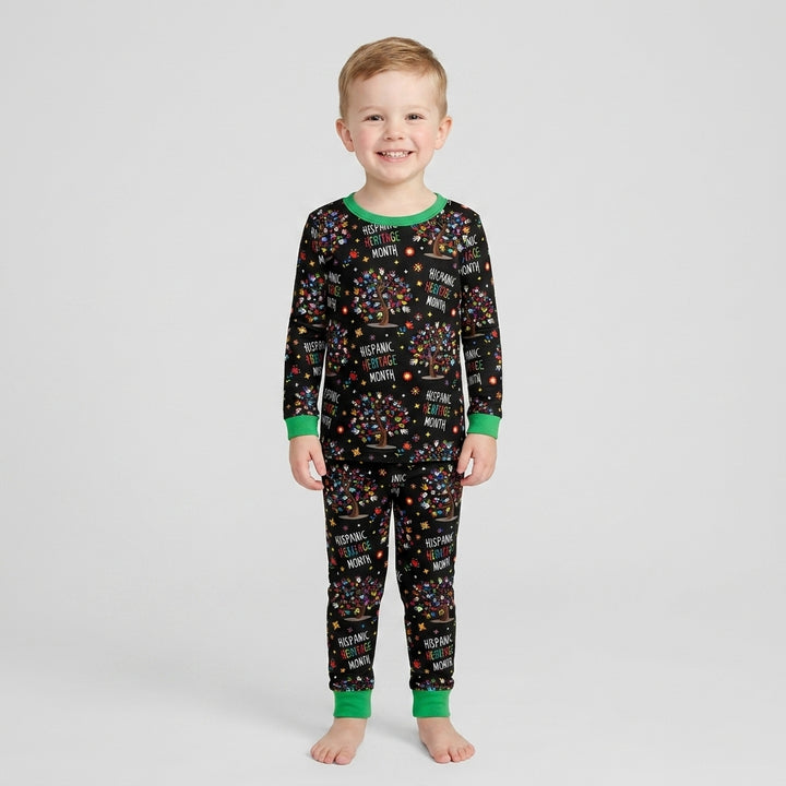 Little Heritage Roots Bamboo Two Piece Long Sleeve Pajama Set
