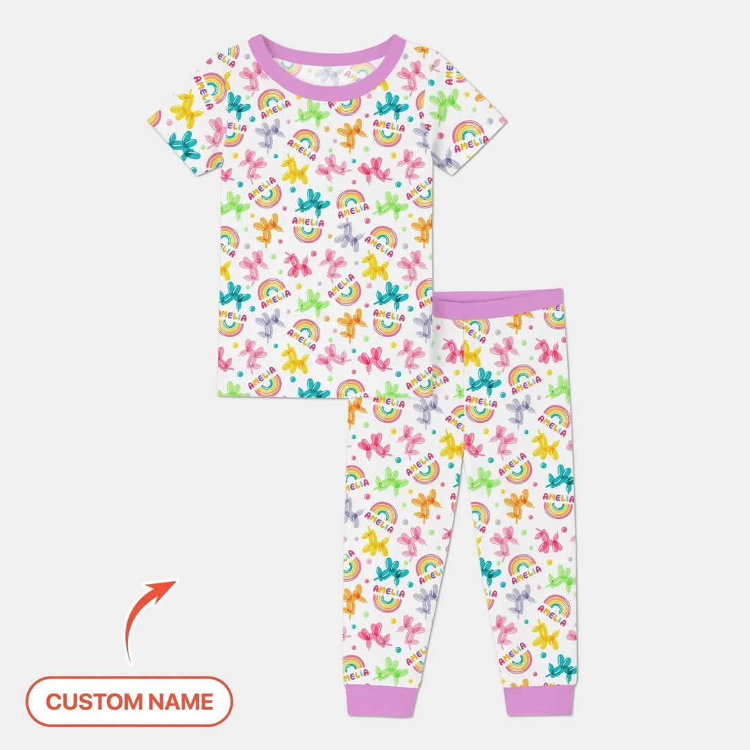 Zweiteiliges, kurzärmliges Pyjama-Set mit Marienkäfern