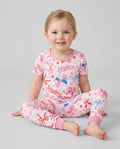 Zweiteiliges, kurzärmliges Pyjama-Set mit Marienkäfern