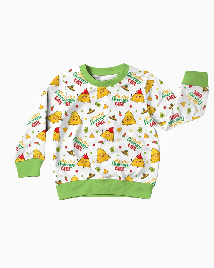 Lil Nacho Average Kid Bambus-Rundhals-Sweatshirt