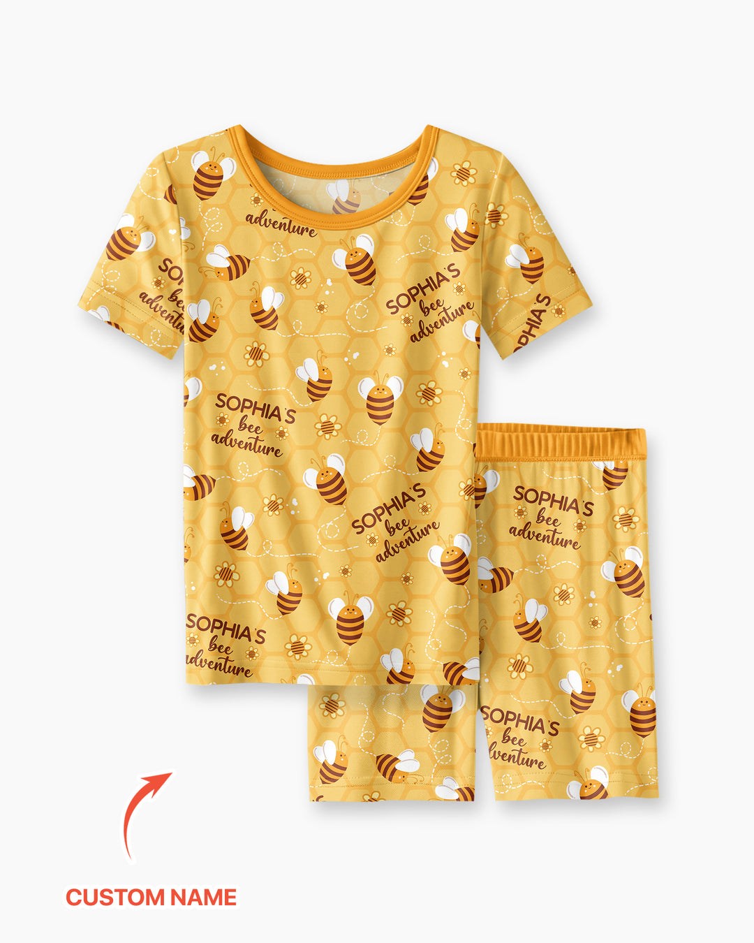 Schlafanzug-Set zweiteilig, kurze Ärmel, kurze Hose, Bambus