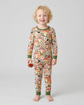 Fall Ghost Mushrooms  Bamboo Two Piece Long Sleeve Pajama Set