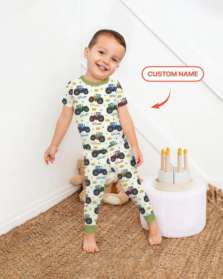 Zweiteiliges, kurzärmliges Pyjama-Set mit Marienkäfern