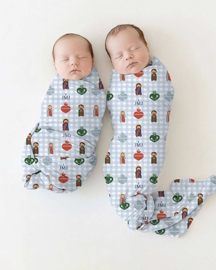 Holy Family swaddle blanket
