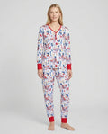 Patriotic Mallard Duck Bamboo Women Pajama Set