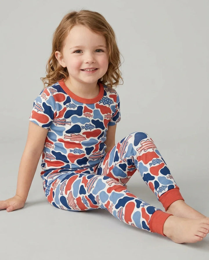 Zweiteiliges, kurzärmliges Pyjama-Set mit Marienkäfern