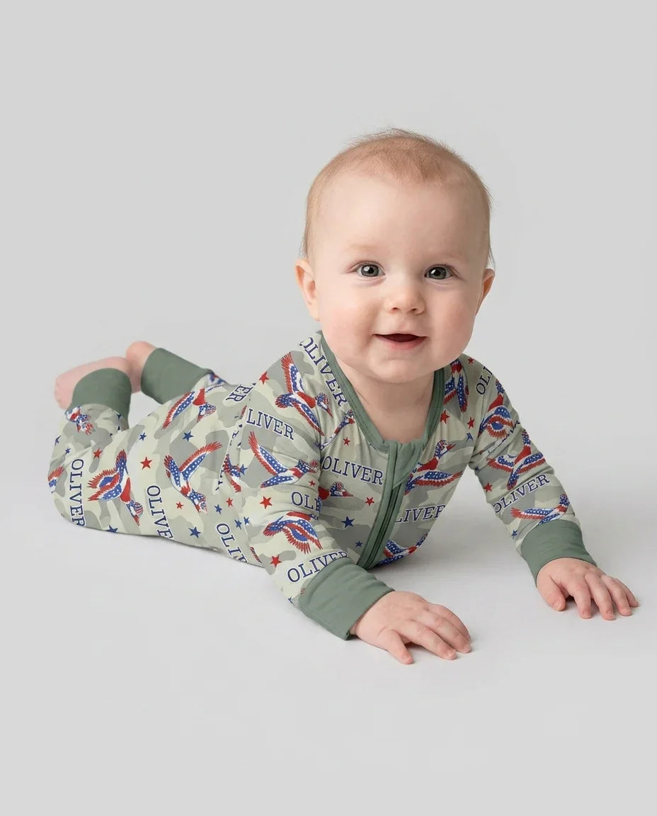 Gerippte Babykleidung mit individuellem Foto - Weich &amp; Skizzenhaft