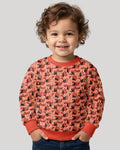 Black Cat Ditsy Bamboo Crewneck Sweatshirt