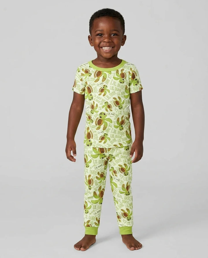 Zweiteiliges, kurzärmliges Pyjama-Set mit Marienkäfern