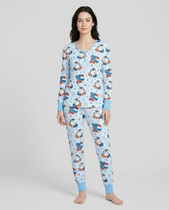 Vorlage Bambus Damen Pyjama Set