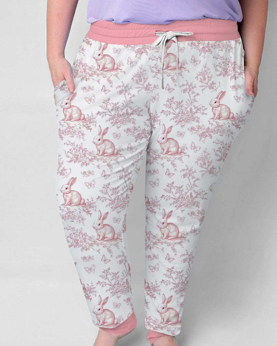 Oster-Chinoiserie Toile-de-Jouy-Bambus-Pyjama-Set für Damen