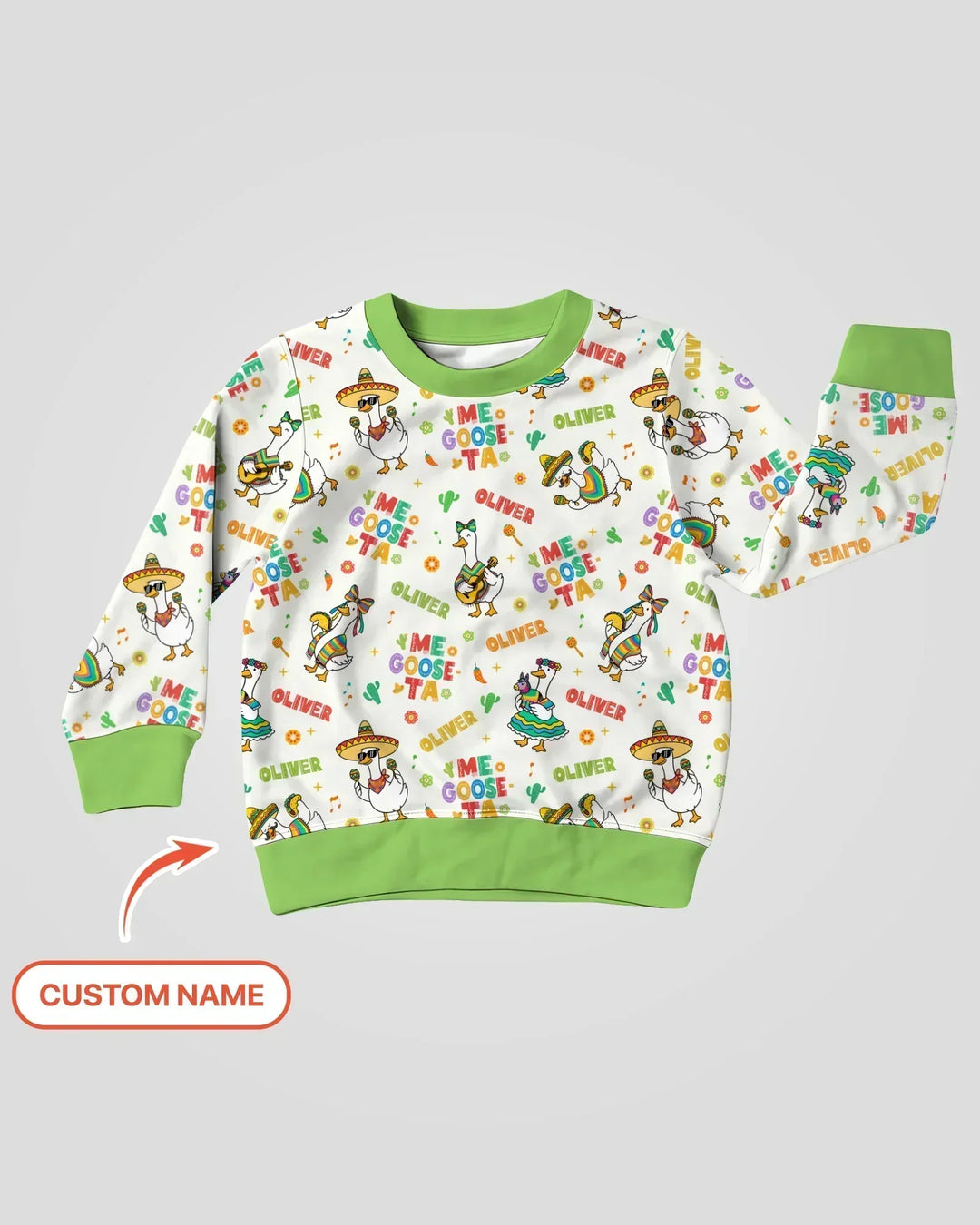 Personalisierbares "Me Goose-ta Bamboo" Rundhals-Sweatshirt