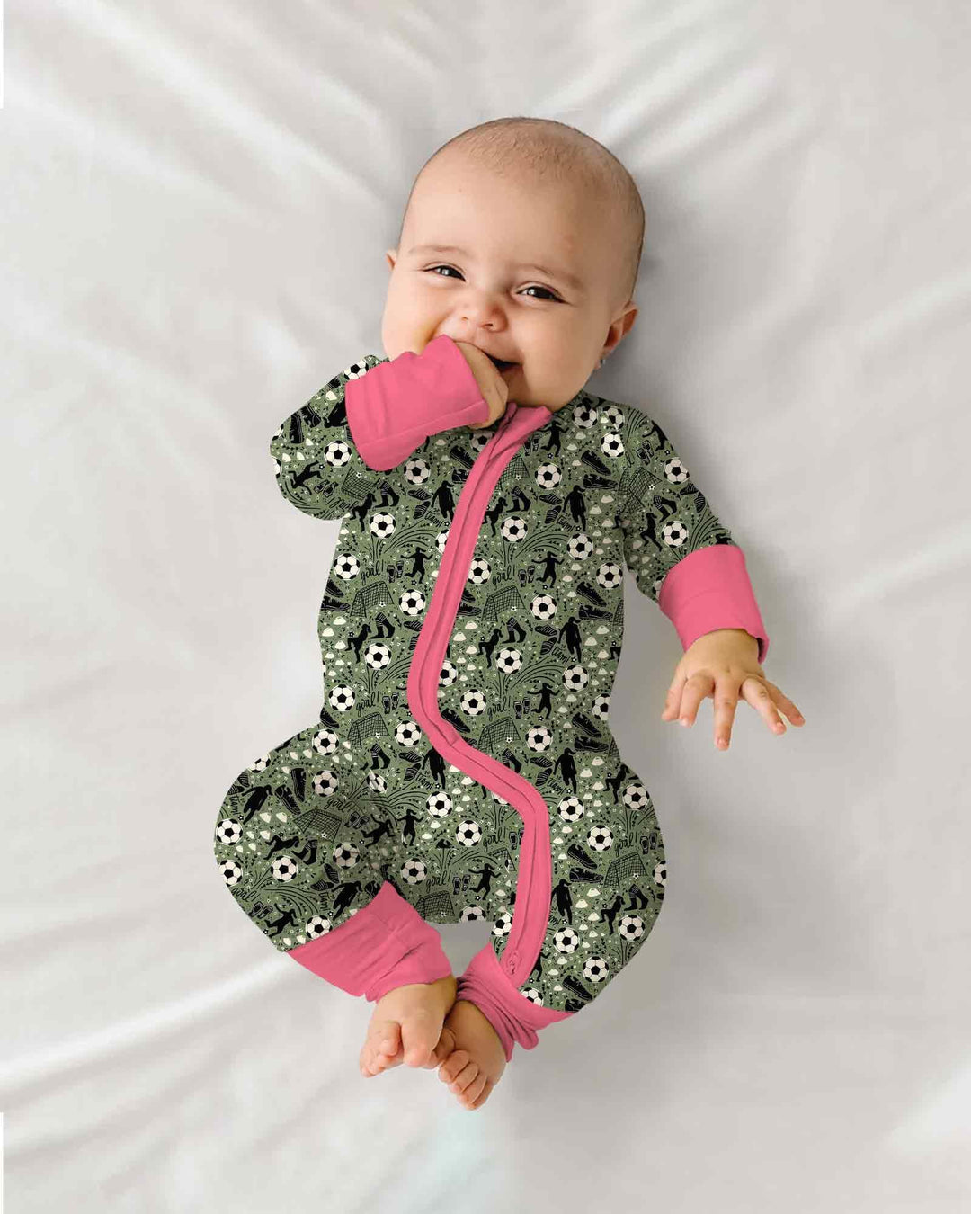 Gerippte Babykleidung mit individuellem Foto - Weich &amp; Skizzenhaft