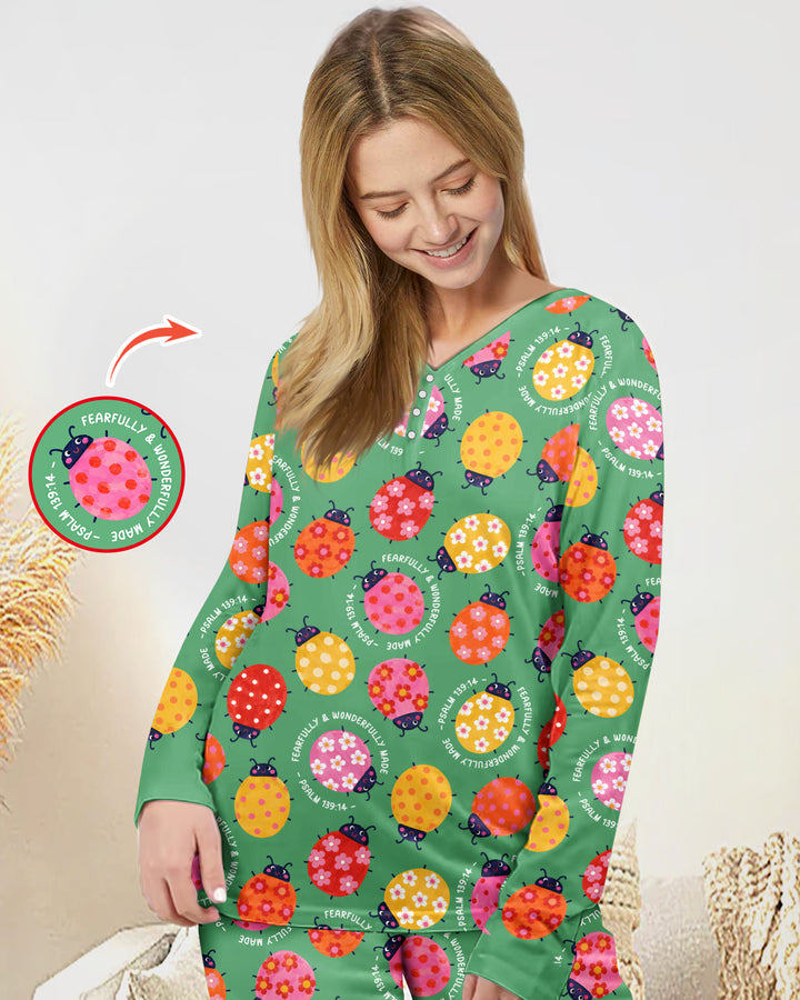 Fearfully & Wonderfully Made Bamboo Women Pajama Set