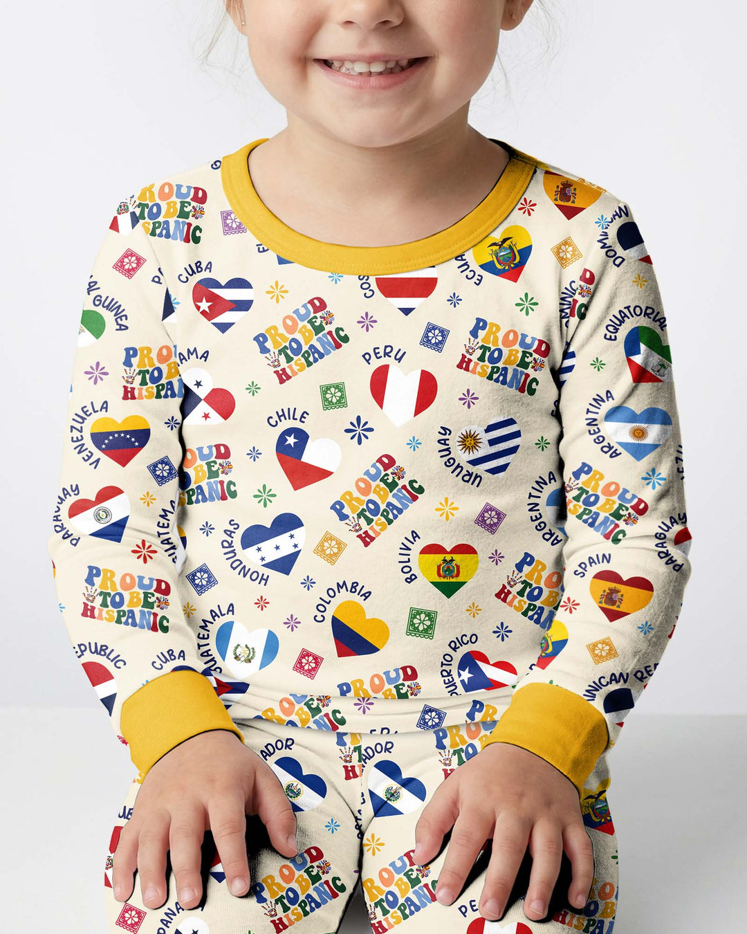 Proud To Be Hispanic Bamboo Two Piece Long Sleeve Pajama Set
