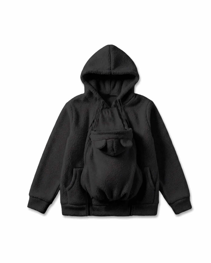 Cozy Wear Plush Fleece Mama & Baby Carrier Hoodie