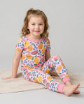 Zweiteiliges, kurzärmliges Pyjama-Set mit Marienkäfern