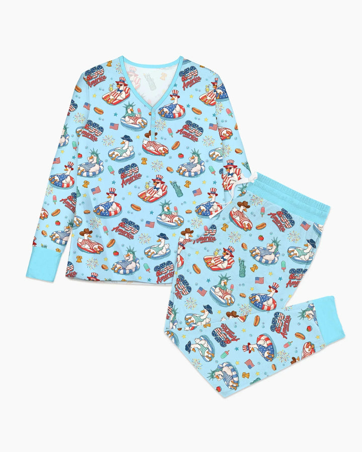 Vorlage Bambus Damen Pyjama Set