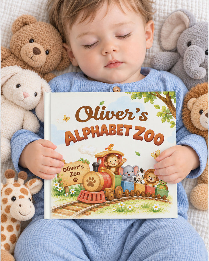 Personalized Alphabet Zoo Book - Custom Name Children's Storybook