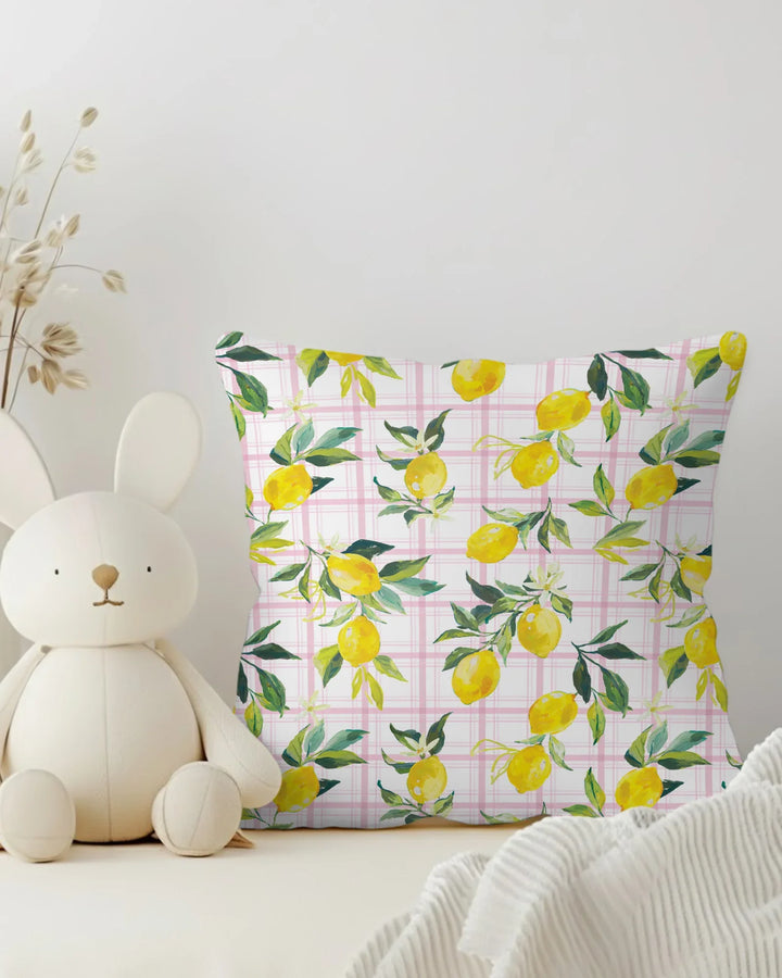 Mediterranean Lemons Family Matching Bamboo Pillow Case