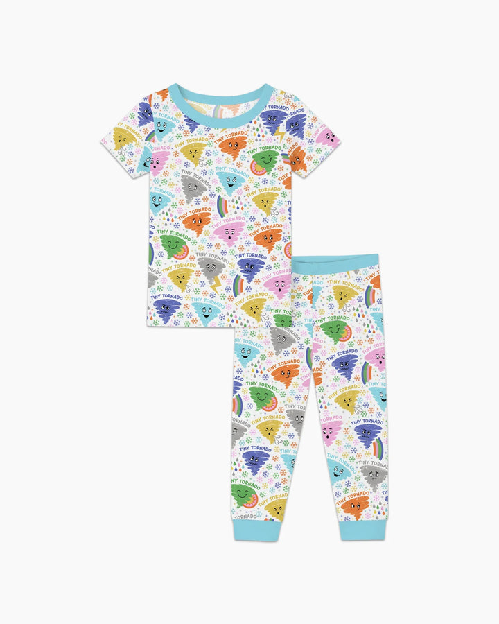 Zweiteiliges, kurzärmliges Pyjama-Set mit Marienkäfern