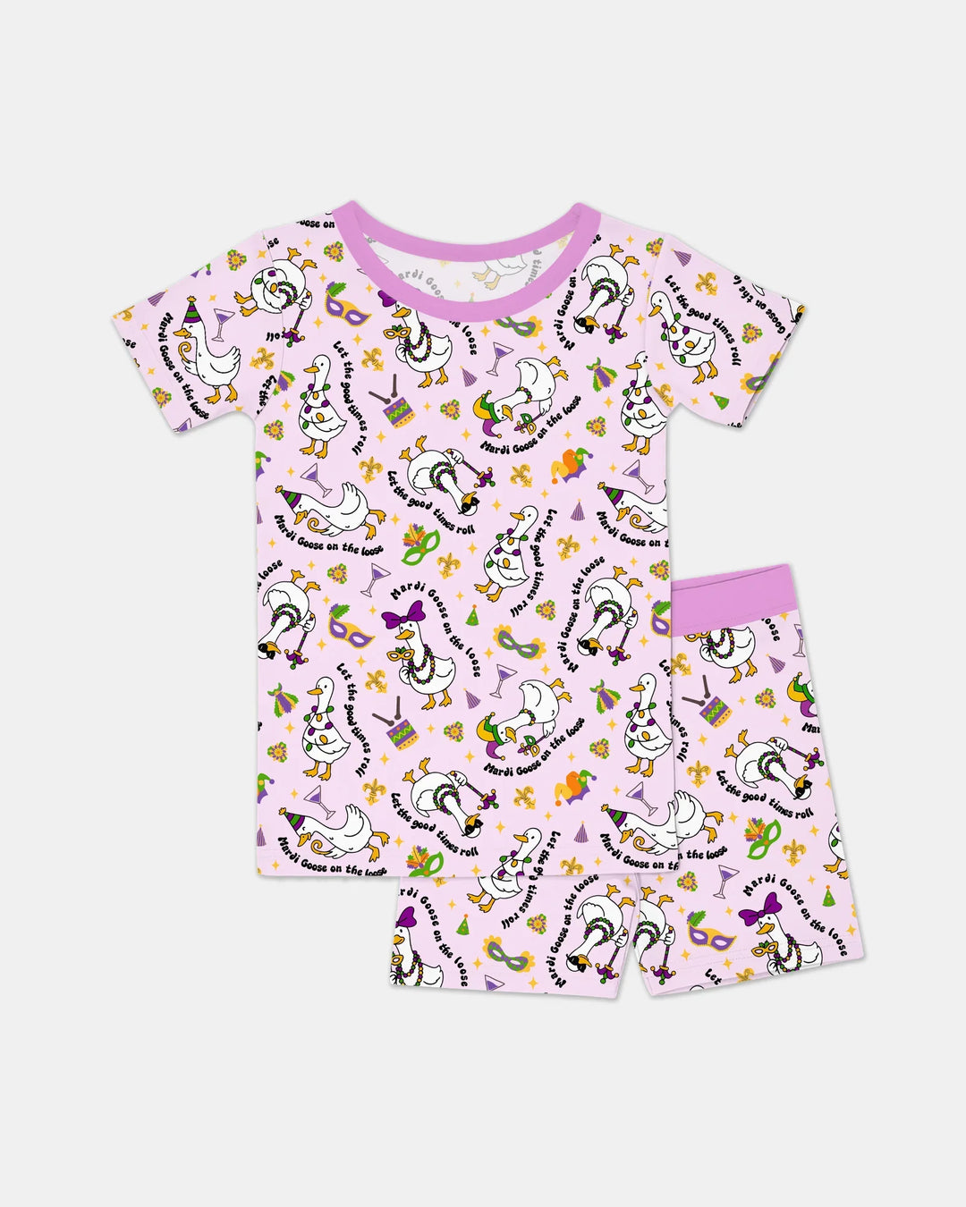 Template Zweiteiliges Pyjama-Set mit kurzen Ärmeln und Shorts